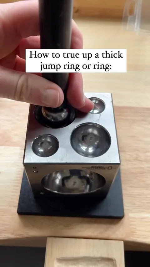 Dapping blocks are so useful!! This tip was shared by both @lm6d and @refraction_manufacturing years ago and it’s one I...