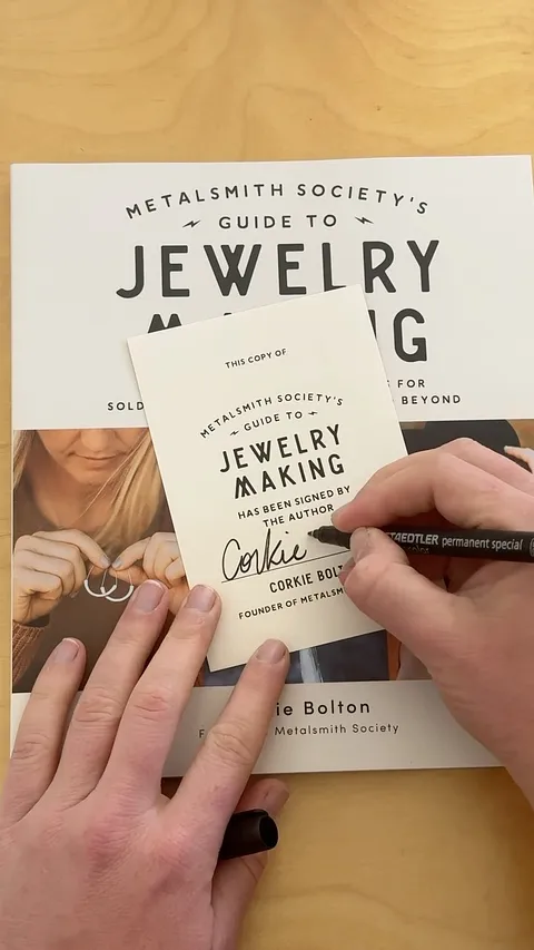 Signed copies of my book are available on metalsmithsociety.com each one is lovingly prepared by me. If you are newer...