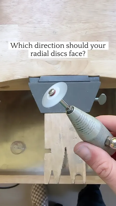 Just created this for anyone new to using radial bristle discs. Placing them in the correct direction is important as...