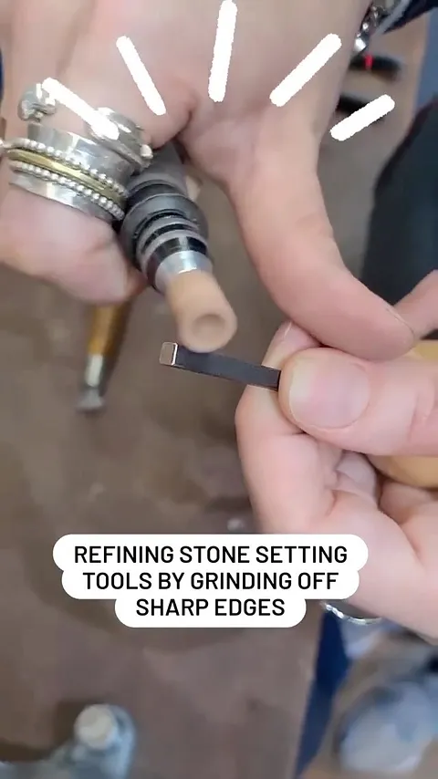 Before you use your setting tools here is a tip from @makeitwithkim -“When you buy stone setting tools such as pushers and...