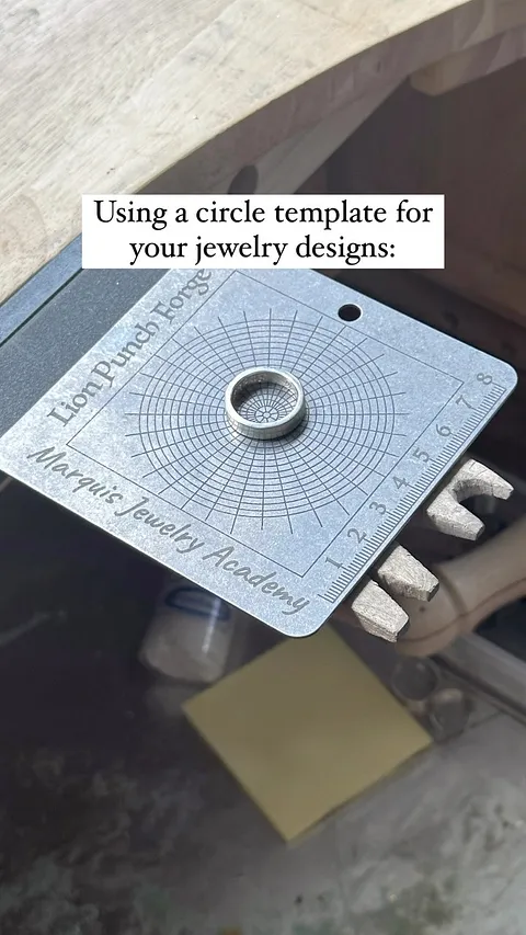 Comment “template” to get this tool sent to your DM. This steel circle template created by @lionpunchforge...