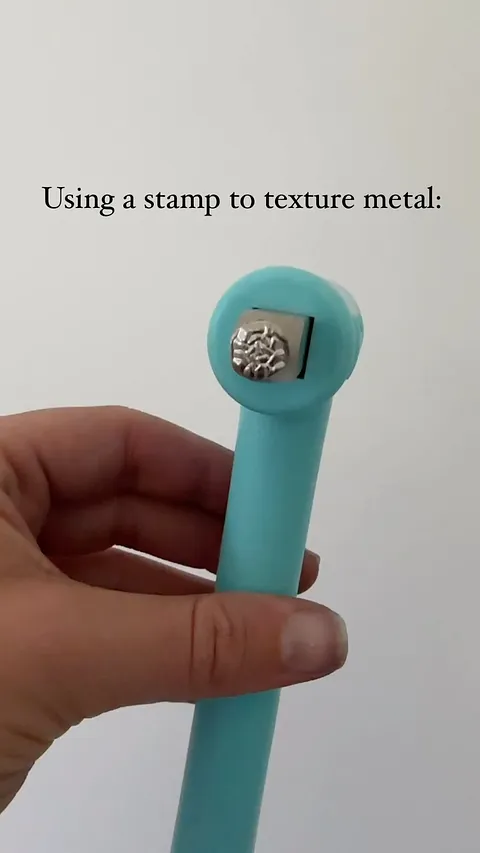 You can texture with any 6mm stamp using this awesome Multi Function Hammer from our friends at&nbsp;@impressart this...