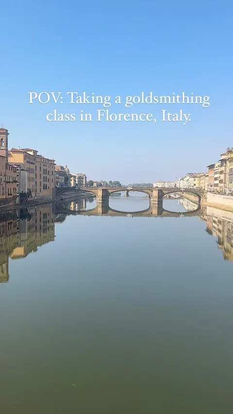 I am out of office this week 😆🇮🇹 taking a class with @metalsmithsinflorence the project is an 18k yellow gold ring with a...