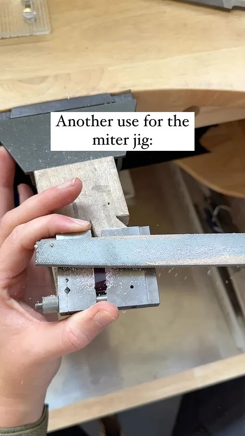 Just thought I’d share in case someone else finds this helpful. I recently utilized my miter jig to file a portion of a...
