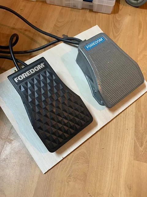 If you have multiple foot pedals at your bench and they keep getting kicked around or mixed up here is a tip from...
