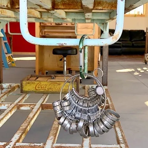 Studio organization tips from @ringgoldnicole

#1 “I have carabiners everywhere to hold ring sizers, rulers, etc.” 
#2“I...