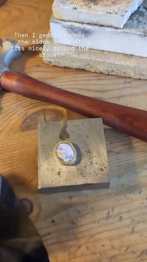 A tip for forming bezels from @marianne.l.kenny: “ Here’s a wee look into what I made to show you don’t need all the tools...