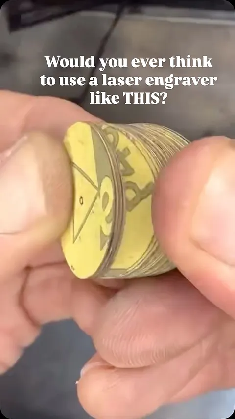 Sandpaper → sanding discs in seconds. Watch this 👀@sidoroffmaxim using a @xtool.official F1 laser engraver to cut...
