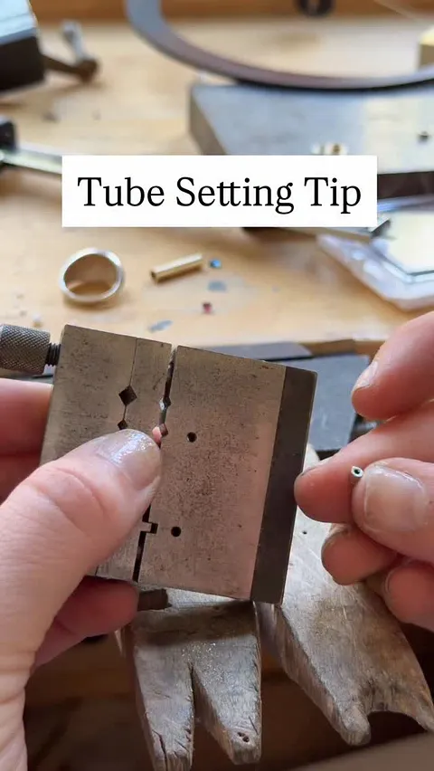 Today’s tube setting tip: the miter cutting vise jig.

This tool holds wire, small pieces of sheet up to 11mm wide, and...