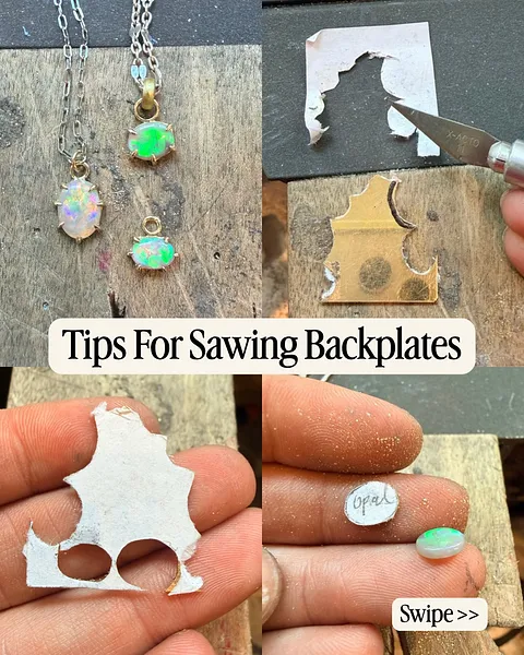 Laura from @thewildpine changed my life with this tip 🤯

If you have a scrap of gold sheet and you’re looking to cut out a...