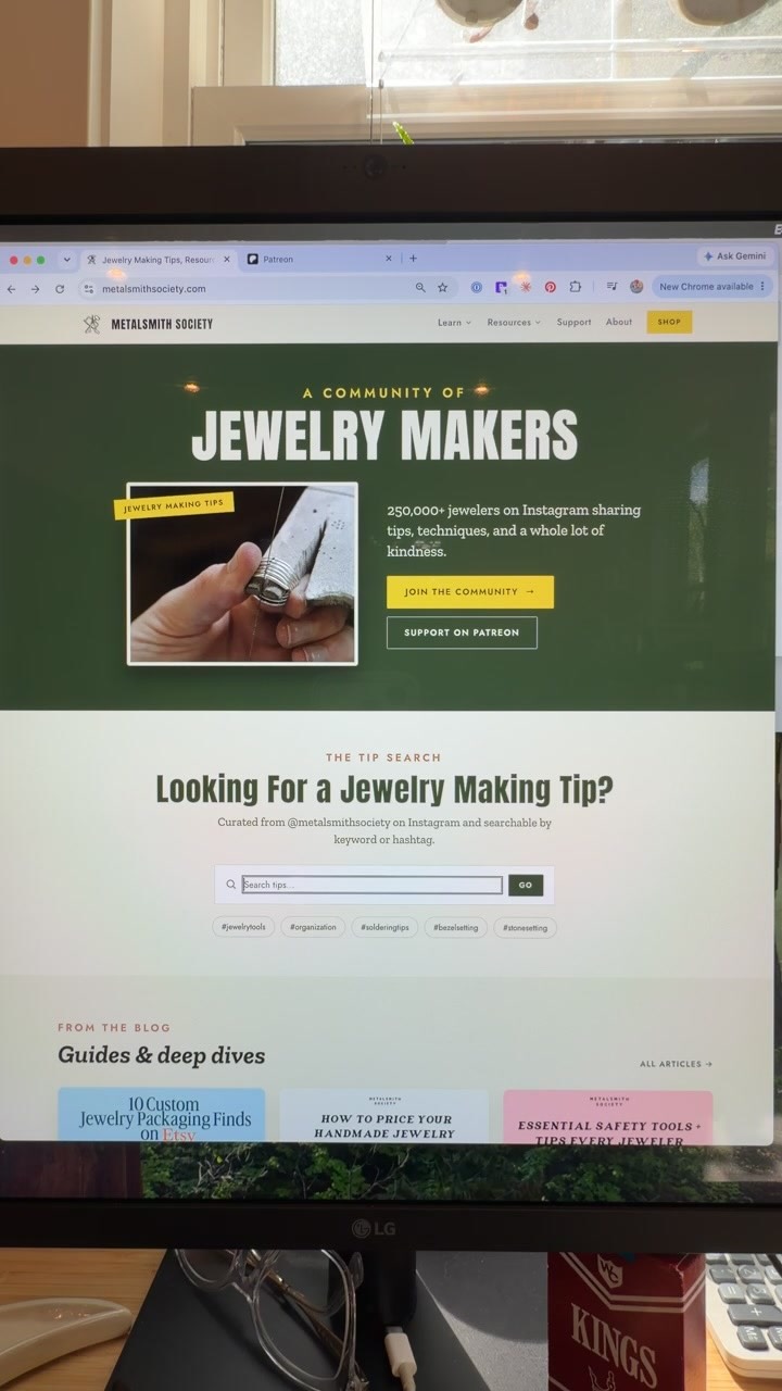NEW WEBSITE TOUR 🎉

Did you know the brand new Metalsmith Society website is live?! I just went live to walk you through...