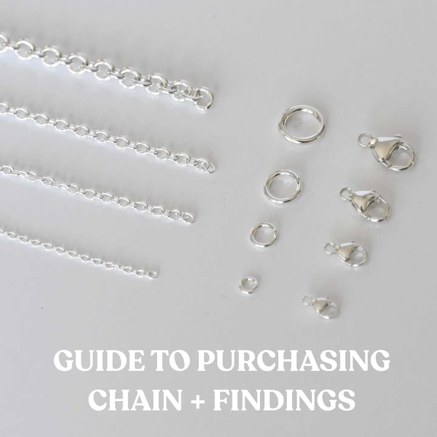 GUIDE TO ORDERING CHAIN AND FINDINGS FOR JEWELRY MAKING